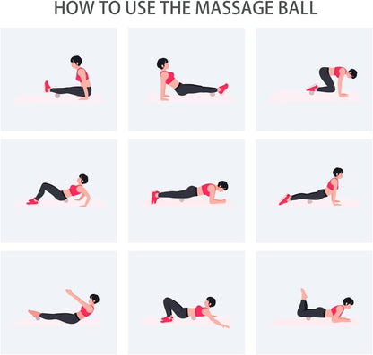 Hard Peanut Massage Ball, Double Lacrosse Massage Ball. Deep Tissue Massage Roller Mobility Ball for Physical Therapy Myofascial Release Muscle Relaxer Acupoint Massage (Blue) | Mobility Massager Tool for Deep Tissue Physical Therapy Myofascial Release