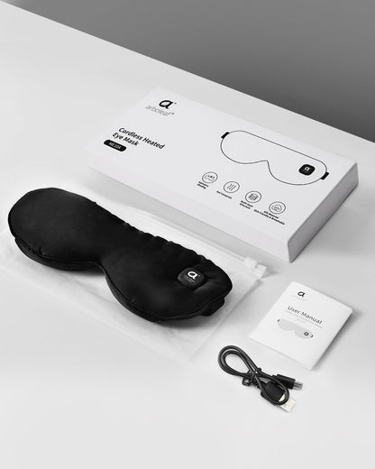 arboleaf Heated Eye Mask, Cordless Rechargeable Warm Eye Compress