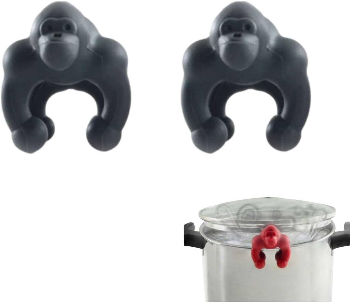 2 Pcs Pot Lid Lifter Silicone Spill Proof Lid Lifter Splash-Proof Steam Release Pan pot lid lifter Kitchen Tool Decoration Pot Lid & Cute Kitchen Accessories (Mix)