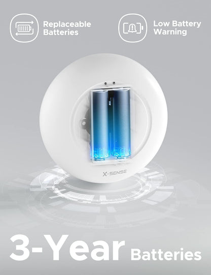 X-Sense Water Leak Detector for Basements, Sinks, Tanks, Pools, No WiFi, Not Compatible with X-Sense Base Station, Model WS01