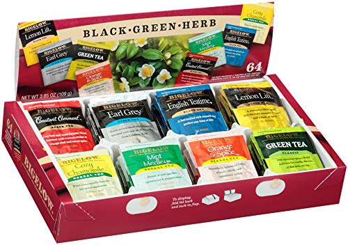 Bigelow Tea, Caffeine Free, 6 Flavor Herbal Tea Variety Pack, Pack of 6