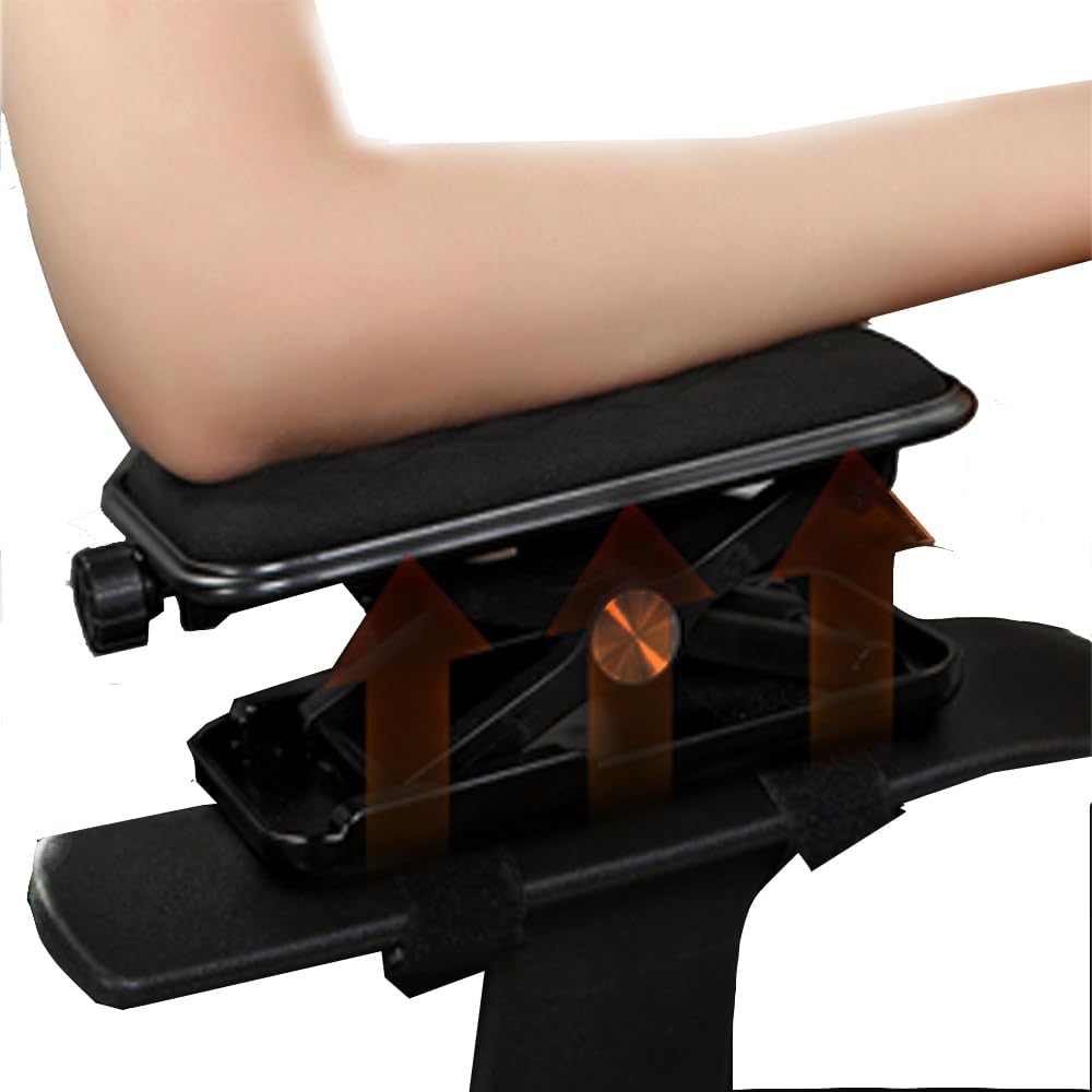 Office Chair Armrest Mouse Pad for Chair Arm Rest Extender Mouse Tray Arm Chair Support for Elbows Wrist Rest Hand Support