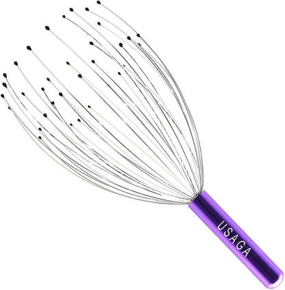 USAGA 36 Fingers Head Massager Scalp Massager Head Scratcher (Black)