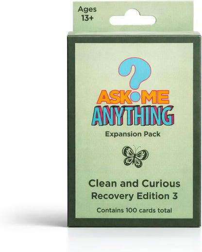 ASKMEANYTHING Recovery Pack Card Game - 100 Cards for Self-Improvement, Coping Skills, and Group Therapy