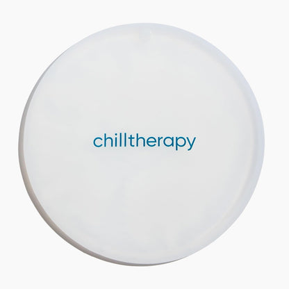 Chilltherapy Small Ripple Reusable Ice Pack for Face & Eyes, 4” Precision Cold Therapy Gel Pack, Flexible Silicone Cooling Pad for Puffy Eyes, Skincare & Targeted Relief, Compact Travel Size