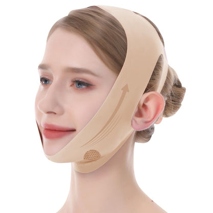 V-Line Lifting Mask, Chin Strap for Sleeping, Jawline Wrap, Medium, Pink