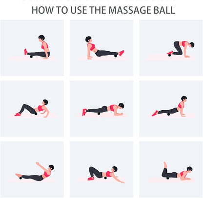 Hard Peanut Massage Ball, Double Lacrosse Massage Ball. Deep Tissue Massage Roller Mobility Ball for Physical Therapy Myofascial Release Muscle Relaxer Acupoint Massage (Blue) | Mobility Massager Tool for Deep Tissue Physical Therapy Myofascial Release