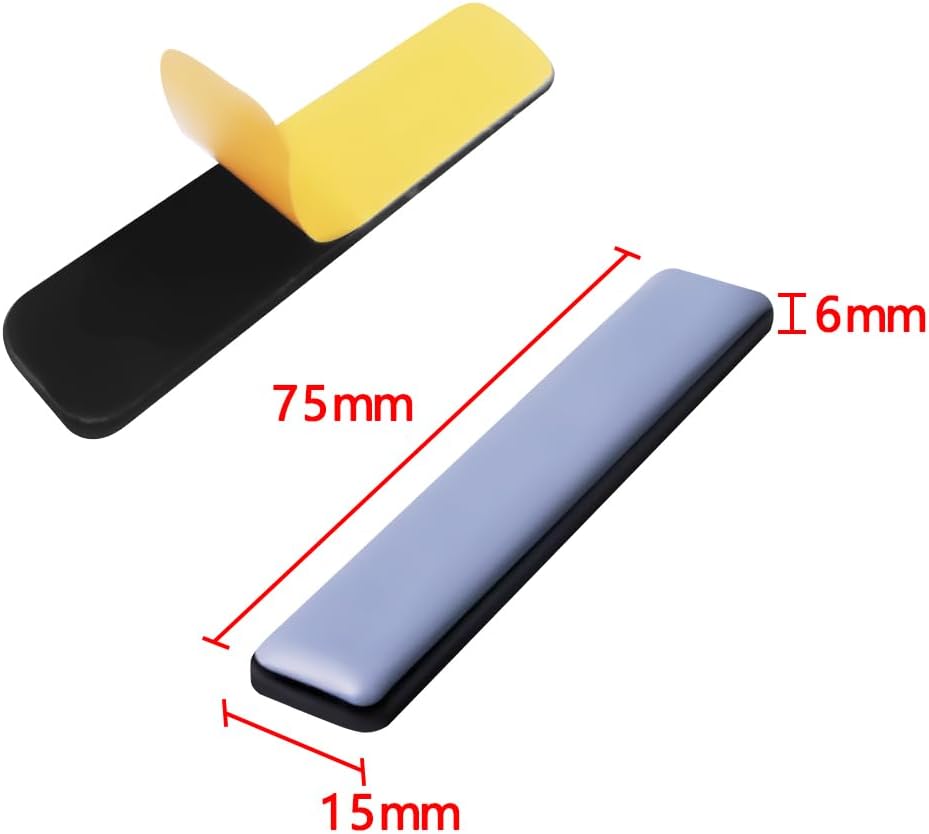 Furniture Sliders for Carpet and Hardwood Floors Adhesive Furniture Glides Self-Stick Furniture Sliders Pads (rectangular25*100mm,8)