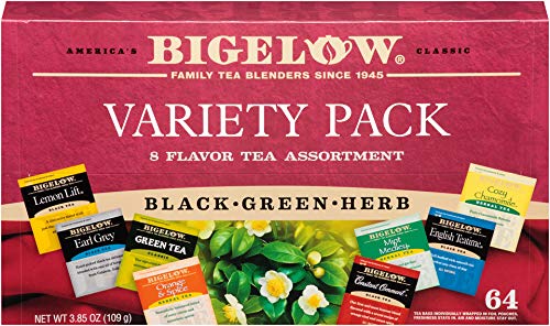 Bigelow Tea, Caffeine Free, 6 Flavor Herbal Tea Variety Pack, Pack of 6