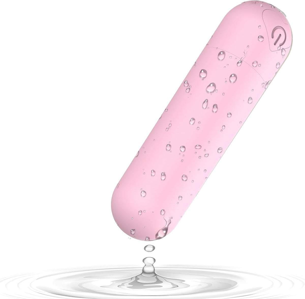 Mini Handheld Electric Back Massager Waterproof Quite Massager, Portable Massager for Back Neck Shoulder Body,Light Purple