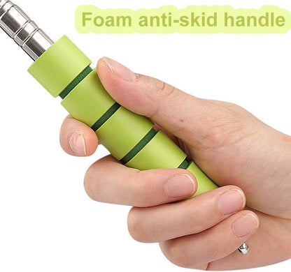 Shoe Horn Retractable Stainless Steel Long-Handle Foldable Shoe Puller for Seniors Extended Travel Pregnant Women 1 Pack