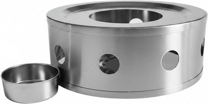 Stainless Steel Tea Light Candle Holder Stand for Glass Kettles and Mugs, 5.9x5.9 Inch Base