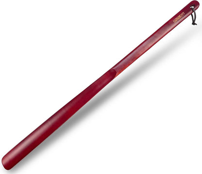 Luxdecor Long Handled Wooden Shoehorns-24in Wooden Long Handle Shoe Horn for Seinors Men Boot Jack Shoe Helper for Women