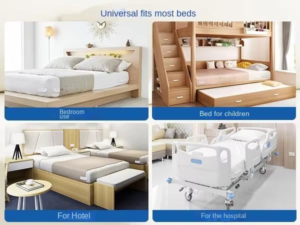 Bed Sheet Holders for Corners, 4PCS Fitted Sheet Holders with Lock Strips, Keep Sheets Tight & Secure, Non-Slip Sheet Clips for Mattress, Easy to Install, Fits Twin, Full, Queen & King Beds