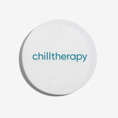Chilltherapy Small Ripple Reusable Ice Pack for Face & Eyes, 4” Precision Cold Therapy Gel Pack, Flexible Silicone Cooling Pad for Puffy Eyes, Skincare & Targeted Relief, Compact Travel Size