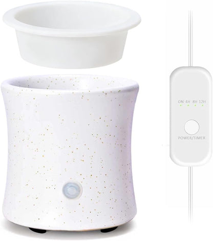 ASAWASA 2PCS Smart Candle Warmer for Large Jar, Coffee Mug Warmers, with Gravity Switch Auto Shut-On/Off, Safely and evenly Release The Aroma, Keep The Drink Warmth, Best Ideals Valentines Day Gifts