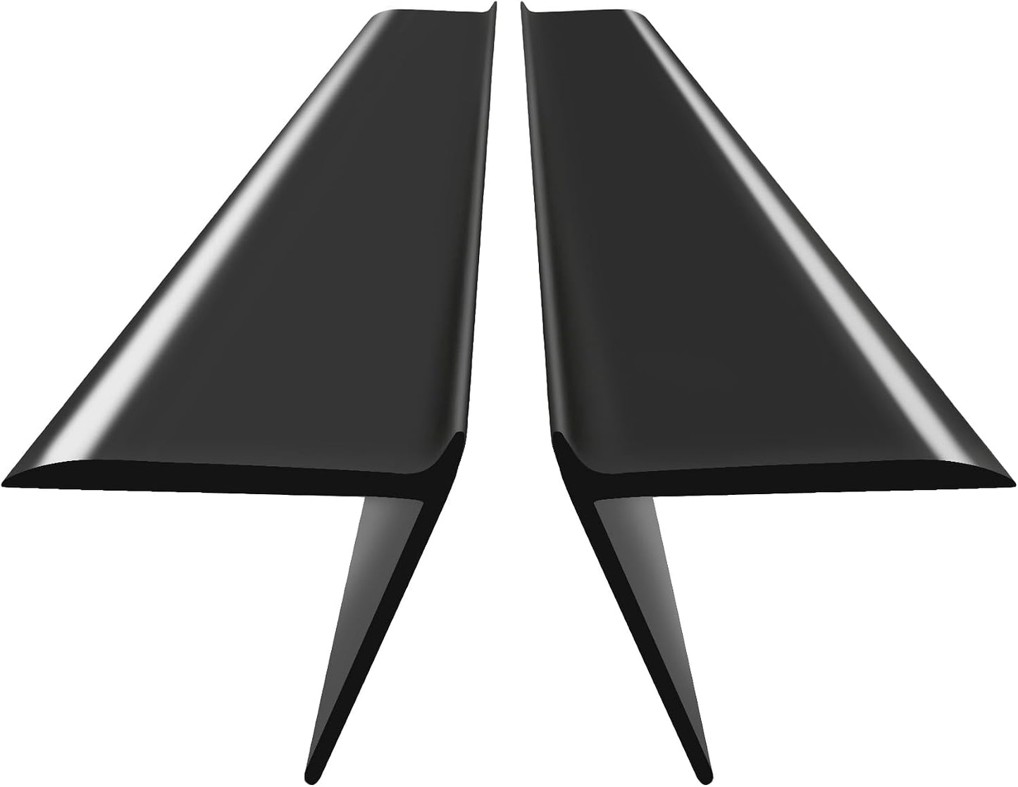 Silicone Stove Counter Gap Cover - 25 Inch Gap Filler 2 Pack Black | Long gap filler seals spills between kitchen appliances Stovetop oven countertop; stove gap cover, gas stove side gap covers