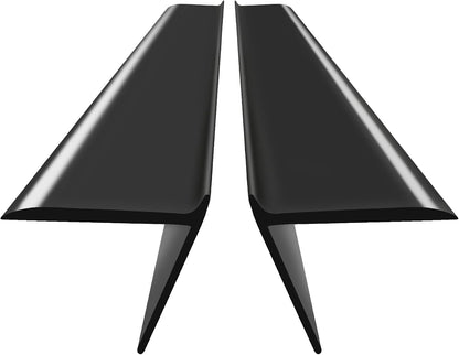 Silicone Stove Counter Gap Cover - 25 Inch Gap Filler 2 Pack Black | Long gap filler seals spills between kitchen appliances Stovetop oven countertop; stove gap cover, gas stove side gap covers
