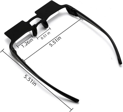 CHANGAR Prism Glasses Light-weight Lazy Glasses Horizontal Reading Spectacles 90° Vision Neck Protection Prism Glasses for Bedridden Lying Down Reading and Watching TV/Mobile Phone in Bed