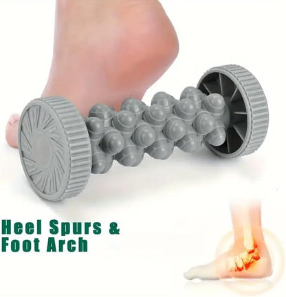 Portable Foot Massager Roller - Deep Tissue Muscle Massage for Plantar Fasciitis Relief, Heel & Arch Pain - Reflexology Therapy Tool for Men & Women
