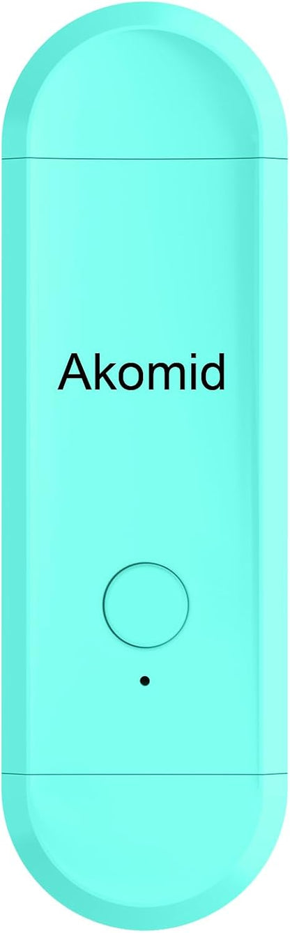 Akomid USB Rechargeable Book Light for Reading in Bed, 8 LEDs Bookmark Style Clip on, Eye-Cared Amber Light Mode for Kids, Blue Light Blocking, Stepless Dimming,Khaki