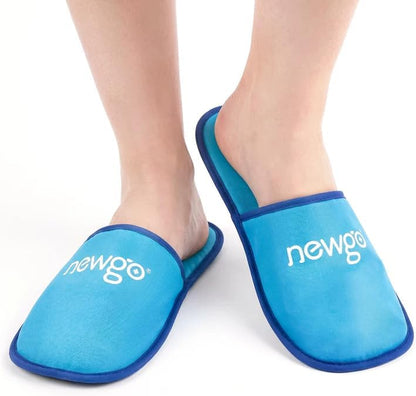 NEWGO Foot Ice Pack Slippers for Plantar Fasciitis and Neuropathy, HSA or FSA Eligible 2 Pack Gel Ice Slippers Hot Cold Pack for Bunion Surgery Pain Relief, Burning Feet | Hot/cold Therapy for Neuropathy, Reusable and Soothing Relief, Bunion Surgery