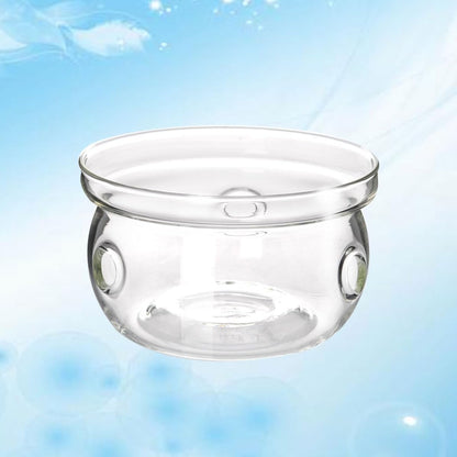 Artibetter Stylish Glass Tea Pot Heating Base Warmer Insulated Creative Glass Base for Tea Pot Use at Home or Office, Can Also be Used as Candlestick