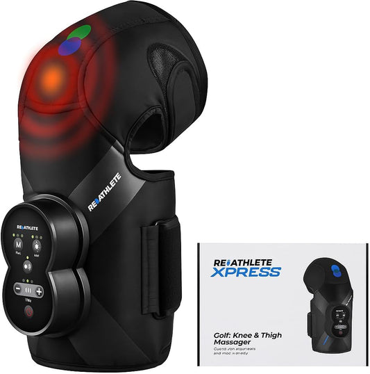 Xpress Knee Massager for Pain Relief | Leg Massager with Heat & Compression
