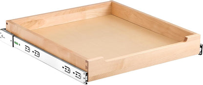 VEVOR Pull Out Cabinet Organizer, 14"W x 21"D Cabinet Drawer, Soft Close Slide out Shelf, Heavy-Duty Sliding Wood Drawer, Bottom Mount Size（14.5"W x 23"D）and Side Mount Size（15"W x 23"D） | Heavy-Duty Sliding Shelf with Bottom or Side Mounting for