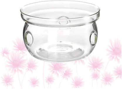 1pc Insulated Glass Base Heating Stand for Teapot Practical and Stylish Design for Home Tea Parties Keeps Tea Warm Without Candle