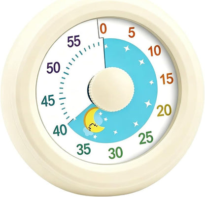 60 Minute Visual Timer with Silent Operation Visual Countdown Timer Rainbow Disk 60 Minute Countdown Timer Task Reminder Home and Kitchen Timer for Kids Desk, Office Meetings (Green)