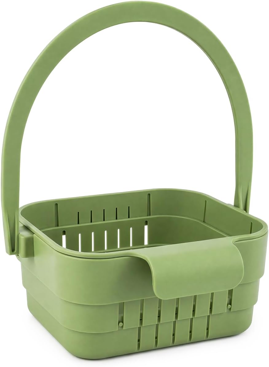 Kitchen Foldable Hanging Sink Drain Basket - Faucet Hanging Strainer Basket | Multifunctional