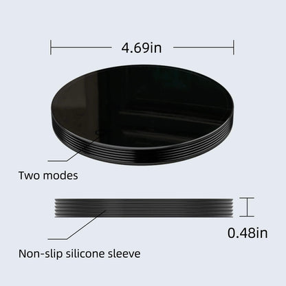 Mug Warmer Heating Plate, Dual Use Drink & Candle Warmer Desk | Heat insulated plate, warms drinks, melts candles, mini size fits home office flat mugs