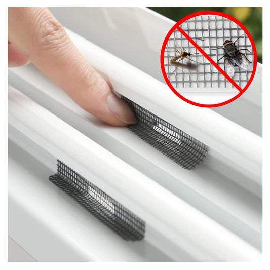 Grey Ventilate Window Screen Repair Tape Weep Hole Patch Mesh Sun Resistant Net Mend Kit Self Adhesive Water Resistant Air Through Breathable