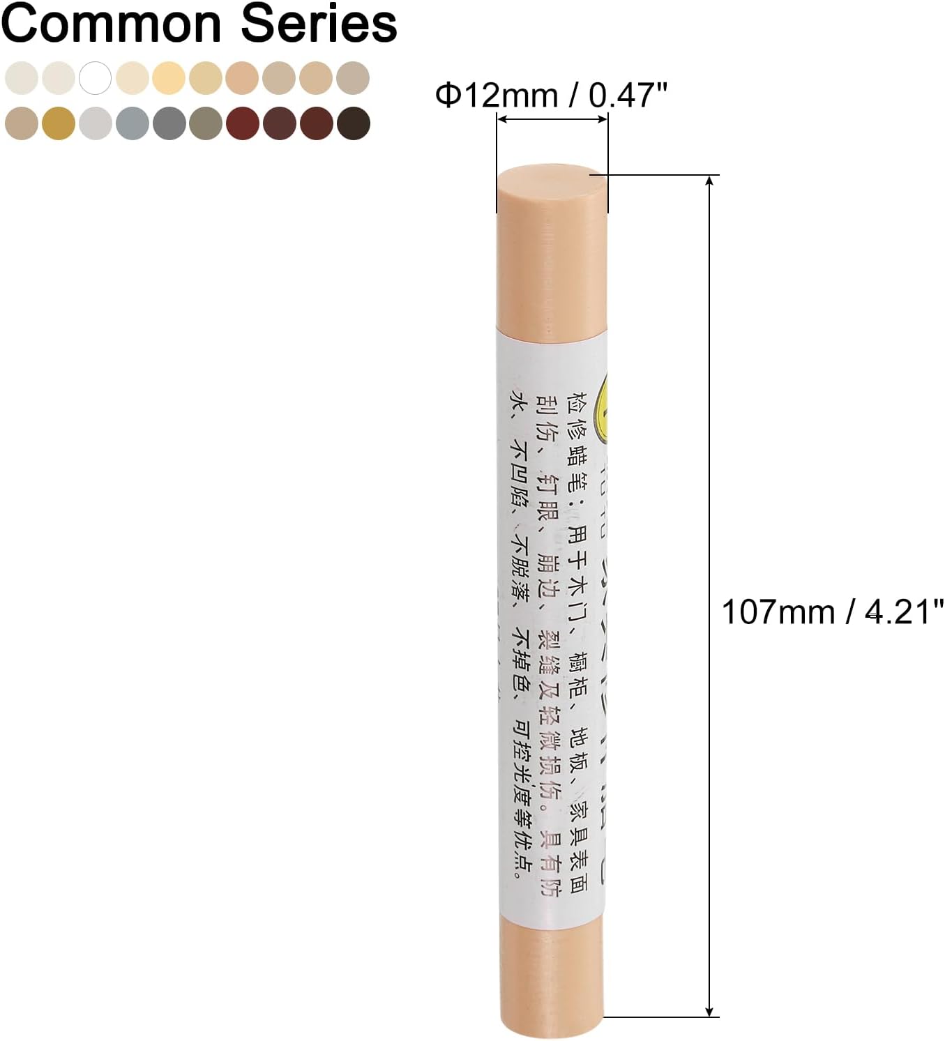 uxcell Furniture Repair Wax Crayons Kit, 20Pcs - Wood Filler Stick, Touch Up Furniture Markers - for Scratches Holes Tables Desks Wooden Floor Laminate Covers, Gray Series