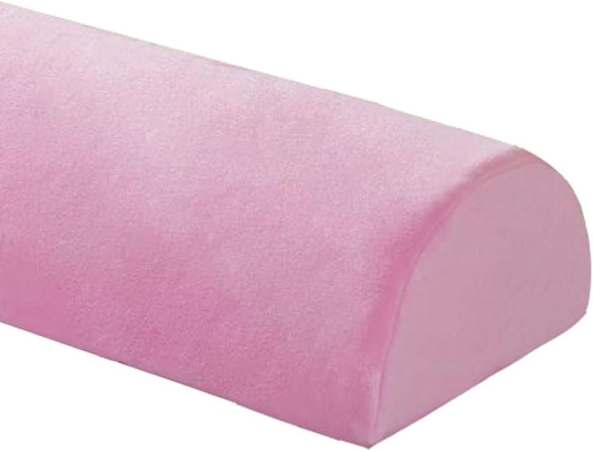Half Moon Bolster Pillow for Legs, Knees, Lower Back and Head, Lumbar Support Pillow for Bed, Sleeping | Semi Roll for Ankle and Foot Comfort - Machine Washable Cover(@10,42x18x10cm/16.5x7x4in)