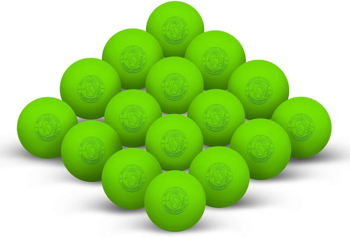 Signature Lacrosse Ball Set - Packs of 2, 4, 8, 12, and 100 - No Chemical Smell Massage Balls, Myofascial Release Tools, Back Roller, Muscle Knot Remover