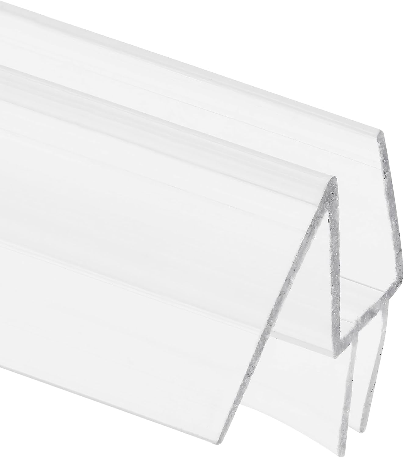 Prime-Line M 6258 Frameless Shower Door Bottom Seal for 3/8 In. Thick Glass Doors – Stop Shower Leaks and Create a Water Barrier, 36 In., Clear Vinyl (Single Pack)