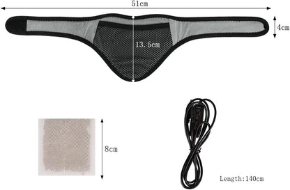 USB Neck Heating Pad Heated Neck Wrap for Pain Relief Electric Neck Warmer Collar Physical Therapy Heated Neck Brace 3 Adjustable Temp Auto Shut Off Portable Neck Heat Brace for Soreness Stiffness
