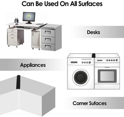 Silicone Kitchen Stove Gap Covers, Kitchen Counter Gap Anti-Slip Non-Tacky Filler Seals Spills Between Counter, Stovetop, Oven, Washer, Heat-Resistant，Set of 2 (21 Inches, Black) by liboyixi