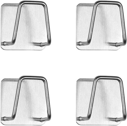Pot Lid Holder, 2 Pairs of Wall Mount Pot Lid Organizer,304 Stainless Steel Self Adhesive Cabinet Door Pot Lid Holder Rack for Kitchen Wall Mount,Freely Adjustable Length
