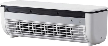 Portable Wireless Wall Air Conditioner Fan, Table & Wall Mounted Cooling Mist Fan with 3 Modes, Semiconductor Rechargeable AC Fan with Remote for Kitchen Office Indoor