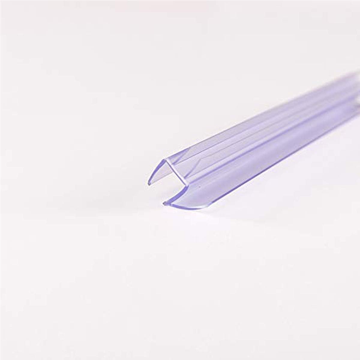 Frameless Glass Shower Door Sweep for 3/8" Glass, Bottom Seal with Drip Rail, 27.5" Long
