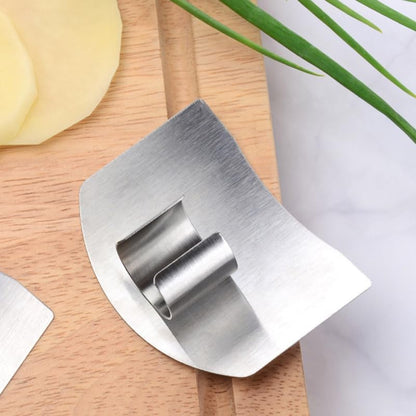 2pcs Stainless -guard Cutting Finger Guards Grater Safety Holder Finger Protectors Cutting Protector Chopping Finger Guards Knuckles Vegetable Protective Cover