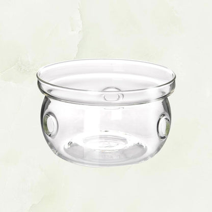 Sewroro Creative Stylish Glass Tea Pot Heating Base Warmer with Insulated Heat Preservation for Home and Office Use, Sturdy Glass Material Tea Warmer Base