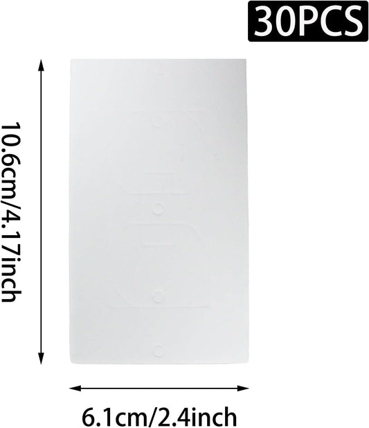 30pcs Electrical Outlet Insulation Pads,Draft Sealers Foam Gasket Outlet Insulators,Compatible Wall Light Switch Socket Covers for Home Improvement(Style A)