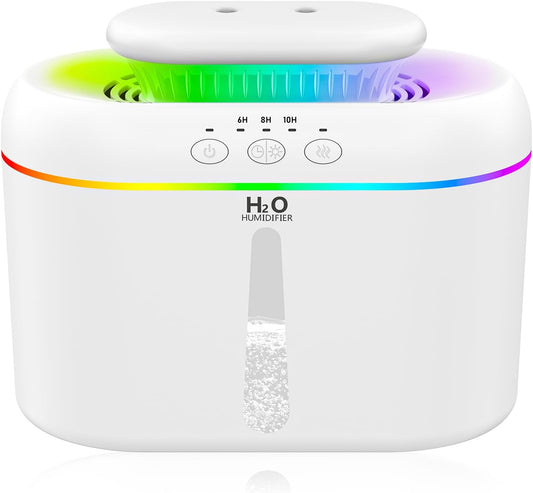 LISACOOL 2L humidifiers Ultra Quiet Supersized Cool Mist Air for Bedroom | Improve Sleep Quality,Home & Plant Care, Adjustable Cool Mist,Skin Beauty Care Fast Relief,Easy to Clean