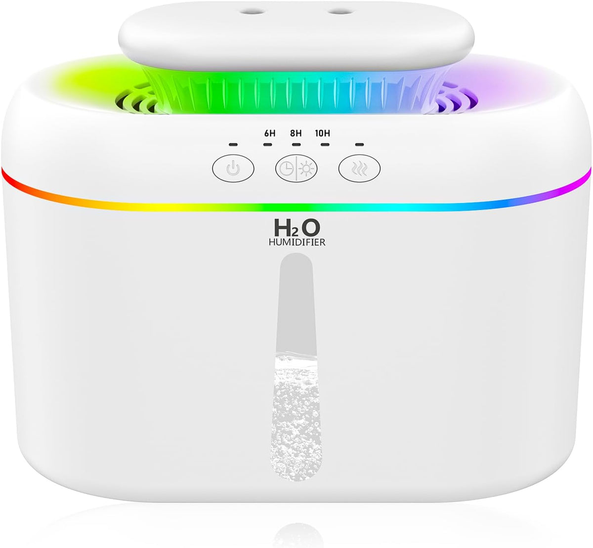 LISACOOL 2L humidifiers Ultra Quiet Supersized Cool Mist Air for Bedroom