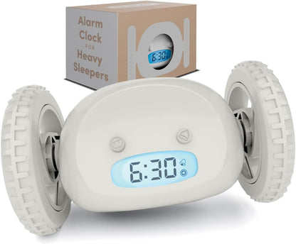 CLOCKY Alarm Clock on Wheels – Loud Rolling Alarm Clock for Heavy Sleepers