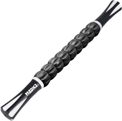 Wooden Cellulite Massage Roller for Legs and Thighs - Handheld Fascia Blaster Tool for Muscle Relief, Lymphatic Drainage & Body Sculpting - Anti Cellulite Massager for Women and Men (12 Wheel)